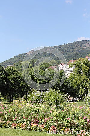 Park in Baden-Baden, Germany Editorial Stock Photo