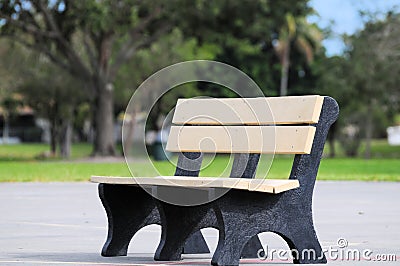 Park Bench Stock Photo