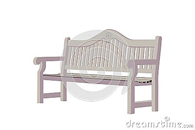 Park Bench Vector Illustration