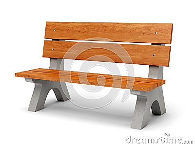 Park bench Stock Photo