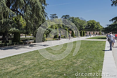 Park Buen-Retiro, Madrid Editorial Stock Photo