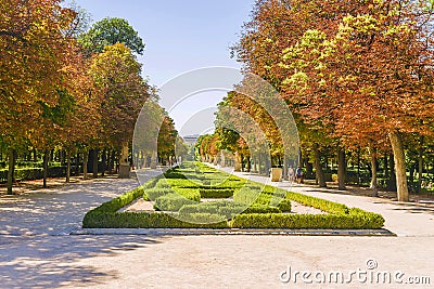 Park Buen Retiro Madrid Retiro Park, Spain Stock Photo