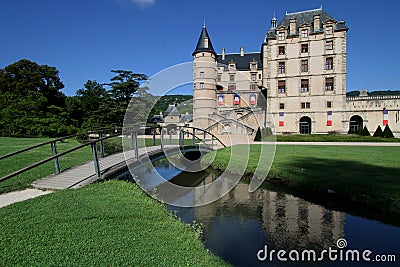 Park of Chateau de Vizille Stock Photo