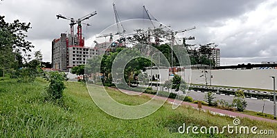 Park connector network at Bidadari Park Stock Photo