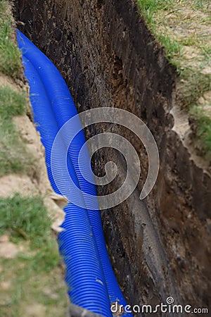 Park or garden landscape communication works Stock Photo