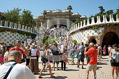 Park Guell Editorial Stock Photo