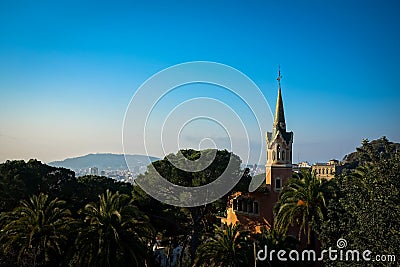 Park Guell in Barcelona, Spain Stock Photo