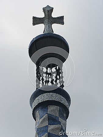 Park GÃ¼ell in Barcelona, Spain Editorial Stock Photo