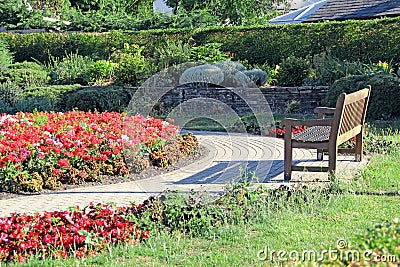 Park memorial garden Stock Photo