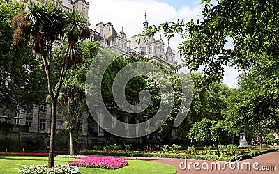 Park near Westminster in London England Editorial Stock Photo