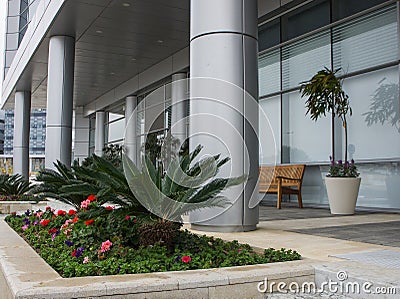 Park and office design Stock Photo