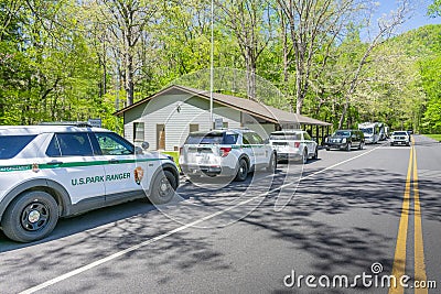 Park Ranger Station At The Cades Cove Section of GSMNP Editorial Stock Photo