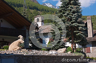 Gimillan,cogne,val of aosta,italy Stock Photo