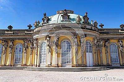 Potsdam SansSouci, germany, the summer home of Friedrich the Great Stock Photo