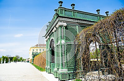 Park of Schonbrunn Palace Editorial Stock Photo