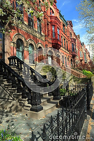 Park Slope Stoop Stock Photo