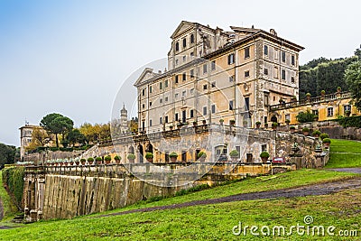 Park and villa Aldobrandini in Frascati, Italy Stock Photo