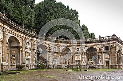 Park and villa Aldobrandini in Frascati, Italy Stock Photo