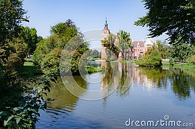 Park von Muskau, Muskauer Park lub FÃ¼rst-PÃ¼ckler-Park, Park MuÅ¼akowski Stock Photo