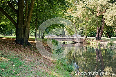 Park von Muskau, Muskauer Park lub FÃ¼rst-PÃ¼ckler-Park, Park MuÅ¼akowski Stock Photo