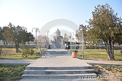 Park in Yerevan Stock Photo