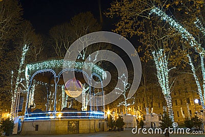 Park Zrinjevac in Advent time Stock Photo