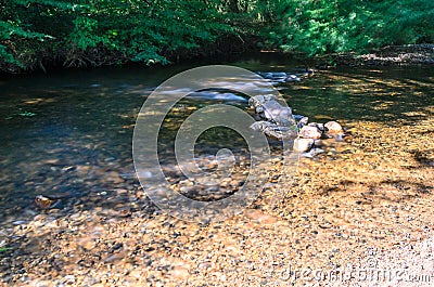 Parke waterway river Bovey Stock Photo