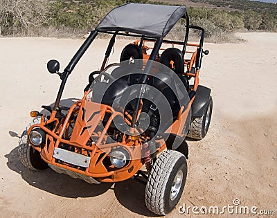 Parked beach Buggie Stock Photo