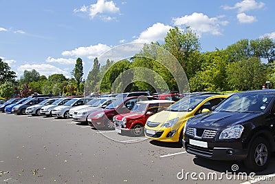 Parked cars Stock Photo