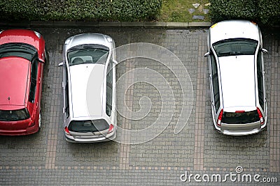 Parked cars Stock Photo