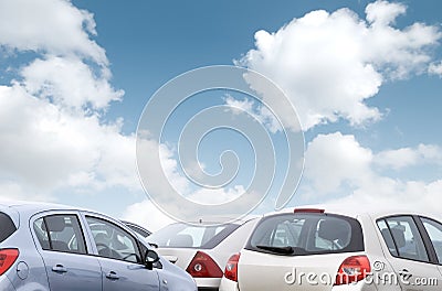 Parked cars Stock Photo