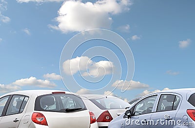 Parked cars Stock Photo