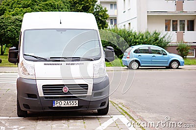 Parked Fiat Ducato Editorial Stock Photo