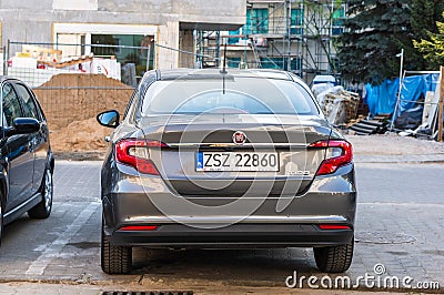 Parked Fiat Tipo car Editorial Stock Photo