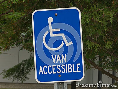 Parking for disabled or wheelchair Stock Photo