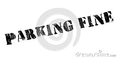 Parking Fine rubber stamp Stock Photo