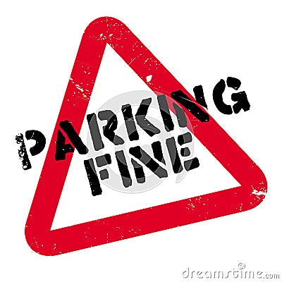 Parking Fine rubber stamp Stock Photo