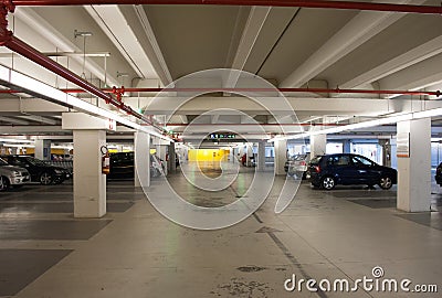 Parking garage Stock Photo