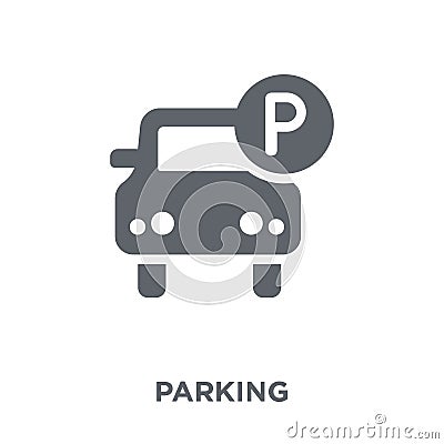 Parking icon from collection. Vector Illustration