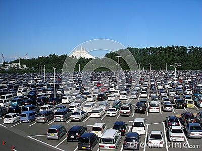 Parking of Japanese cars Editorial Stock Photo
