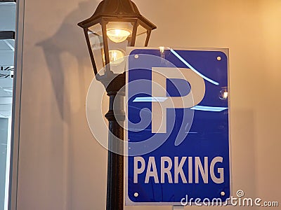 Parking lamp nice decoration Stock Photo