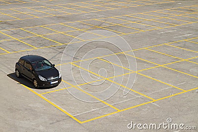 Parking lot Stock Photo