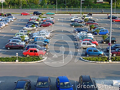 Parking lot Stock Photo
