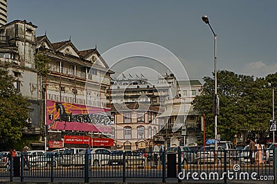 parking lot at kala ghoda circle mumba Editorial Stock Photo