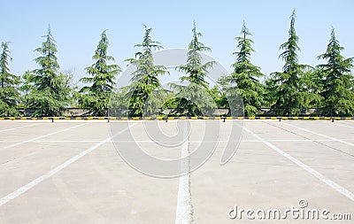 Parking lot Stock Photo