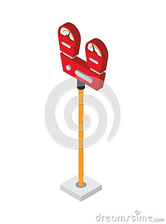 Parking Meter Icon Vector Illustration