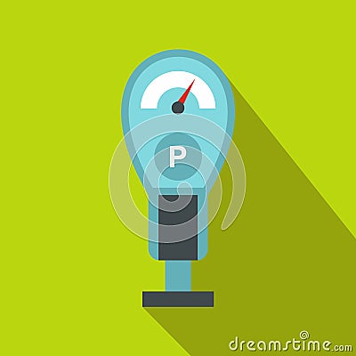 Parking meters icon in flat style Vector Illustration