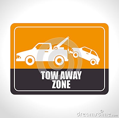 Parking or park zone design Vector Illustration