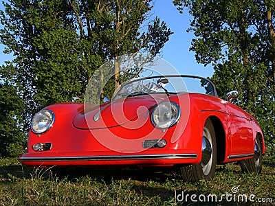 Parking Ticket on Classic German Sportscar Editorial Stock Photo