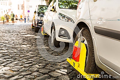 Parking violation Stock Photo